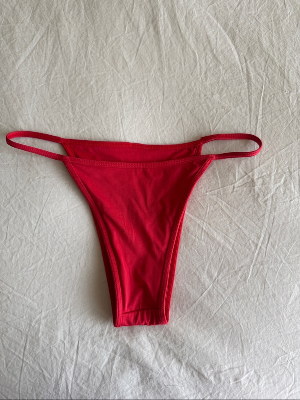 Frankie's Bikinis x Pamela Anderson Zeus Cheeky Bikini Bottom in Anderson Red
